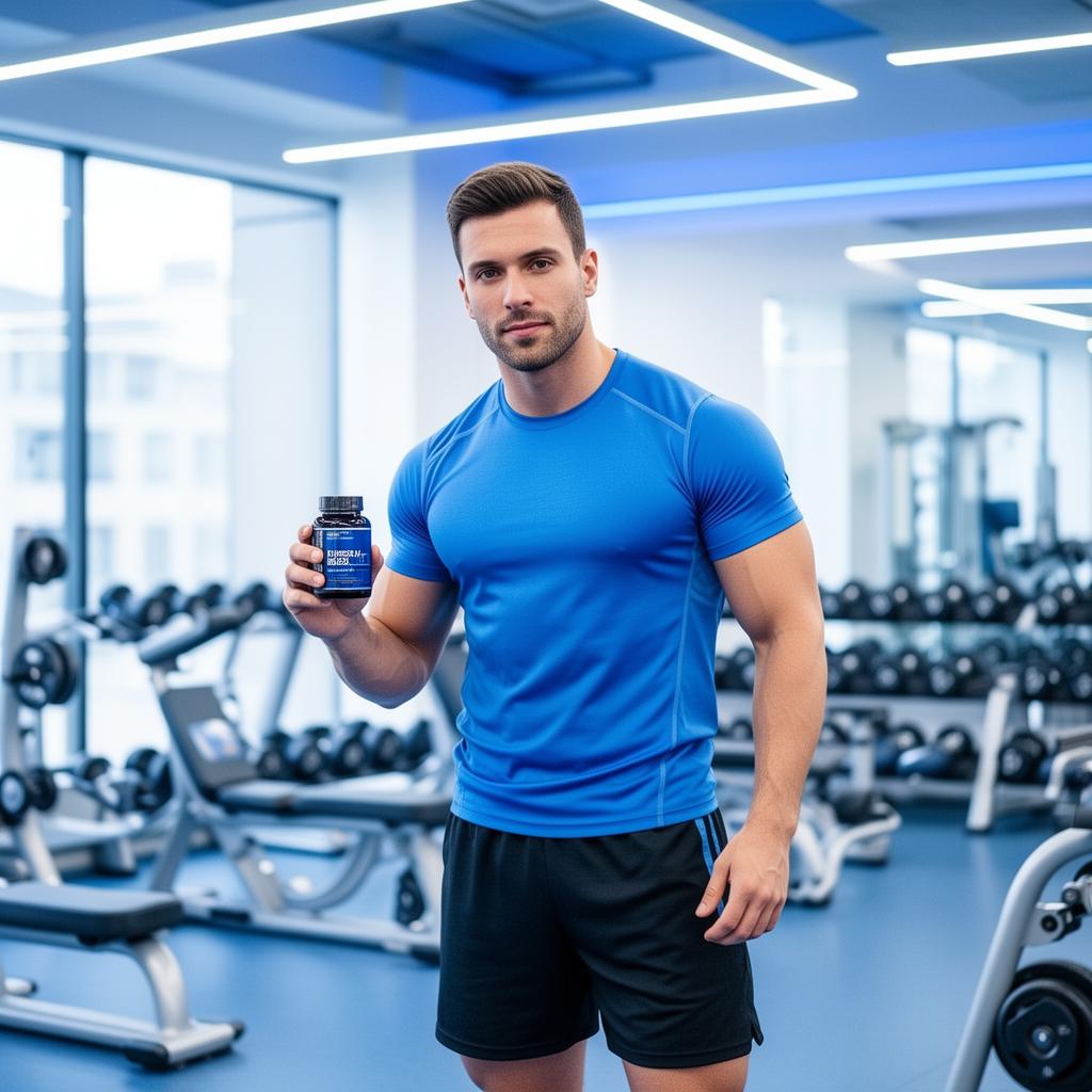 Athlete using LifeStrongWhey in the gym